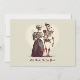 Convite Skeleton Casal Wedding