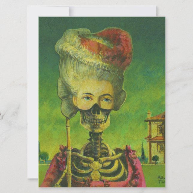 Convite Skeleton Convide Para Todas As Ocasiões (Frente)