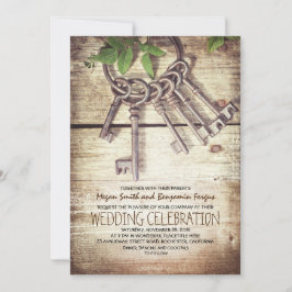 Convite Skeleton Keys Convocações para Casamento Russo