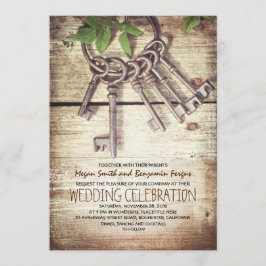 Convite Skeleton Keys Convocações para Casamento Russo