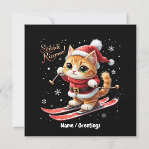 Convite Skibidi Rizzmas O Meme de Natal Divertido Definiti