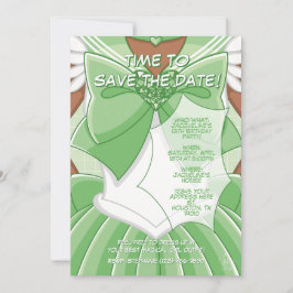 Convite [SKII] Green Magical Girl Birthday Invitation