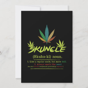 Convite Sktio Definition Weed Fumando Tio Engraçado Stoner