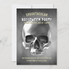 Convite Skull design. Black and white