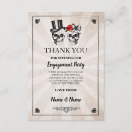 Convite Skulls Halloween Obrigado A Ficha Russa De Casamen