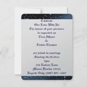 Convite Sky Stars Adoram Noiva Noiva Destino da Paz