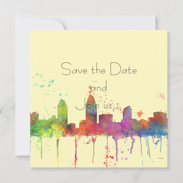 CONVITE SKYLINE DE SAN DIEGO (Frente)