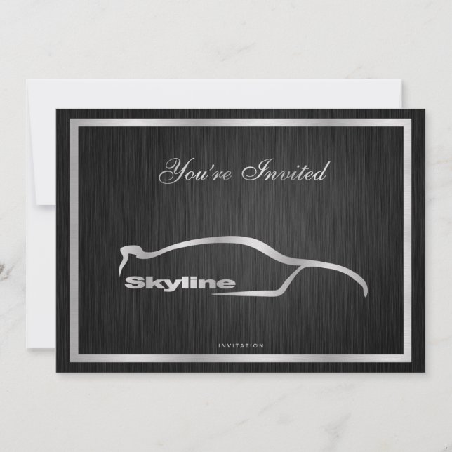 Convite Skyline Elegante (Frente)