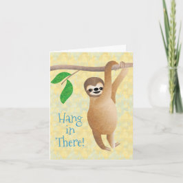 Convite Sloth Hang In Ali Encorajando ou Seja bem