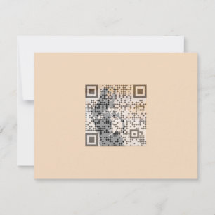 Convite Smart Orange Shades Monocromático Indie Song Qr C