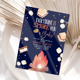 Convite S'more Bonfire Smore Casal