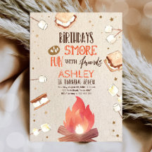 S'more Bonfire Smore Divertido Amigos acampando An