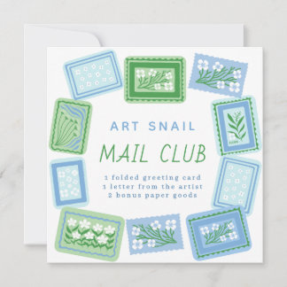 Convite snail mail art club