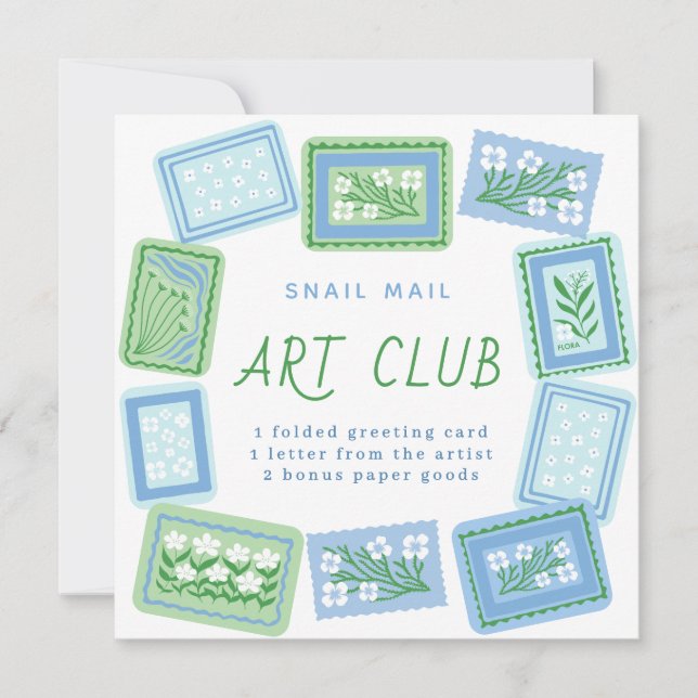 Convite snail mail art club (Frente)