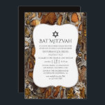 Convite Snakeskin Pattern Bat Mitzvah<br><div class="desc">Convidado bat mitzvah padrão de pele cobra concebido para ser rápida e facilmente personalizado de acordo com as suas especificações de evento.</div>
