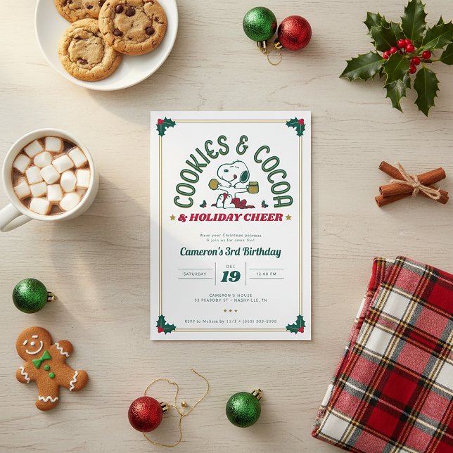 Convite Snoopy | Aniversário do Cacau (Criador carregado)