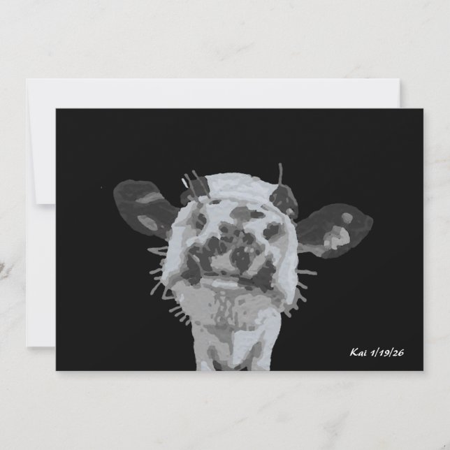 Convite Snoot Boop, Animal (Frente)