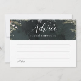 Convite Snow In Love Advice Card