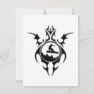 Convite snowboard tribal