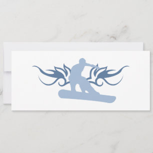 Convite snowboard tribal