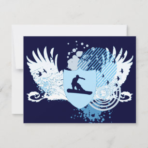 Convite snowboarder hi-fi