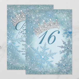 Convite Snowflake Winter Wonderland Invitations.