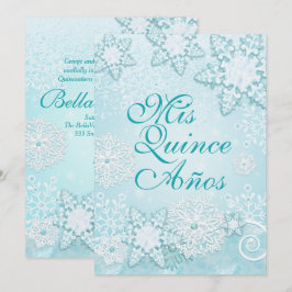 Convite Snowflake Winter Wonderland Invtions