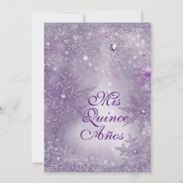 Convite Snowflake Winter Wonderland Invtions