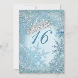 Convite Snowflake Winter Wonderland Invtions