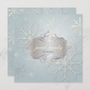 Convite SNOWFLAKES/CASAMENTO NO INVERNO PixDezines
