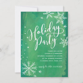 Convite Snowflakes Whimsy | Festa Verde