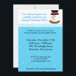 Convite Snowman 5x7<br><div class="desc">Este Convite de festas de Natal de tamanho 5x7 é uma tendência e uma chic. Ele é impresso em papel macio, vibrante e de peso de cobrir de 110 lb. Contém 50% de conteúdo de reciclado. Perfeito para seus convites mais formais e anúncios de eventos. Estes vêm com envelopes brancos...</div>