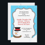 Convite Snowman 5x7<br><div class="desc">Este Convite de festas de Natal de Pinguim de inverno de 5x7 é uma tendência e uma chic. Ele é impresso em papel macio, vibrante e de peso de cobrir de 110 lb. Contém 50% de conteúdo de reciclado. Perfeito para seus convites mais formais e anúncios de eventos. Estes vêm...</div>