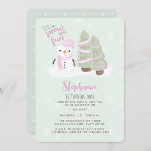 Convite Snowman Christmas