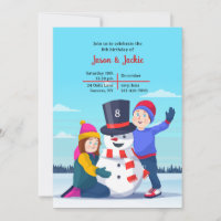 Snowman e Partido Aniversário de criança