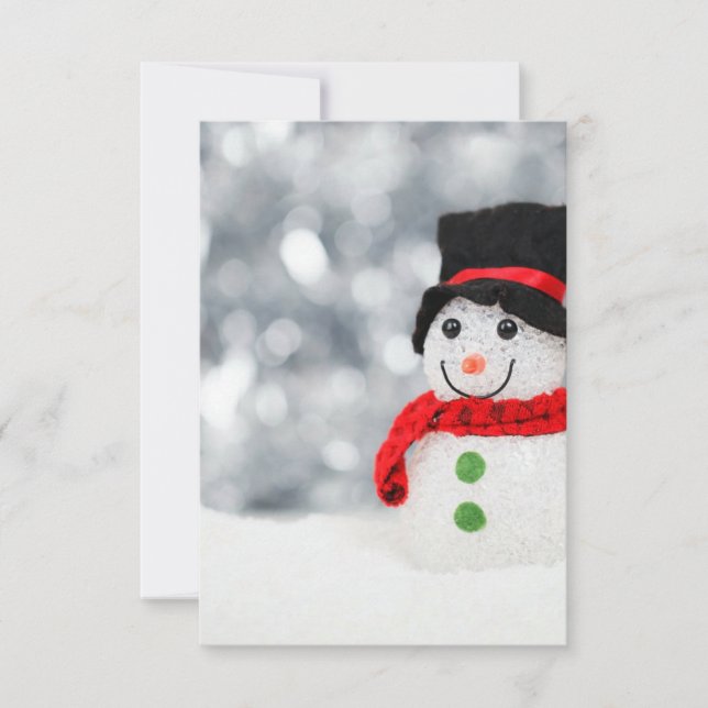 Convite Snowmen (Frente)