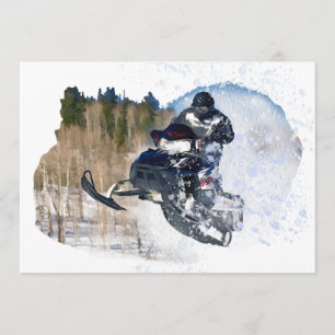 Convite Snowmobile transportado por via aérea