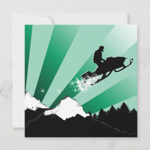 Convite snowmobiling: fuga do pó do pthalo