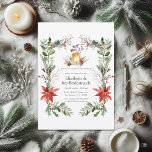 Convite Snowy Pine e Spruce Christmas Bridesmaids Luncheed<br><div class="desc">Convide suas madrinhas para uma comemoração festiva e rústica com este belo convite para o almoço, com pínus de aquarela, seda e flores de neve. Perfeito para um Natal ou casamento no inverno, este convite captura o encanto sazonal de um casamento de floresta com um toque de elegância. Ideal para...</div>