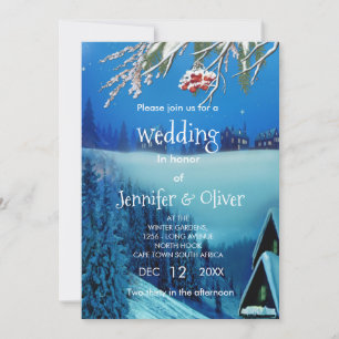 Convite Snowy Winter Fantasy