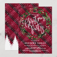 Snowy Winter Red Floral Wreath Flannel Natal