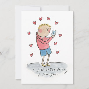 Convite Só liguei para dizer que te amo