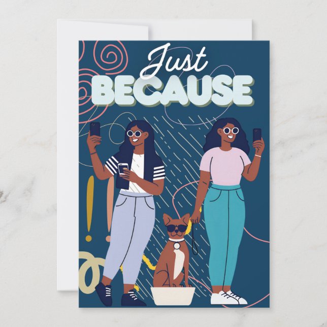 Convite Só porque... (Frente)