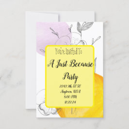 Convite Só Porque Casual