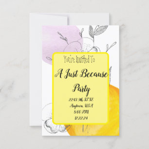 Convite Só Porque Casual