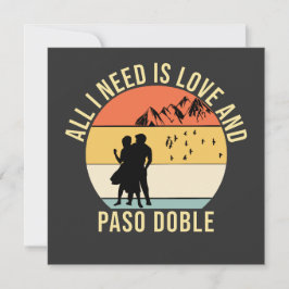 Convite Só preciso do amor e do presente de Paso Doble Dan