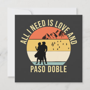 Convite Só preciso do amor e do presente de Paso Doble Dan