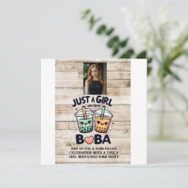 Convite Só uma garota que ama Boba