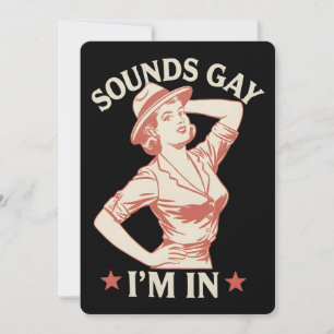 Convite Soa Gay, estou em lésbica Cowgirl Howdy LGBTQ