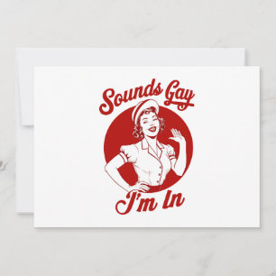 Convite Soa Gay, estou em Vintage lésbica Cowgirl Howdy